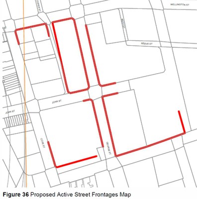 LEP Active Street Frontages Map proposed for Waterloo South