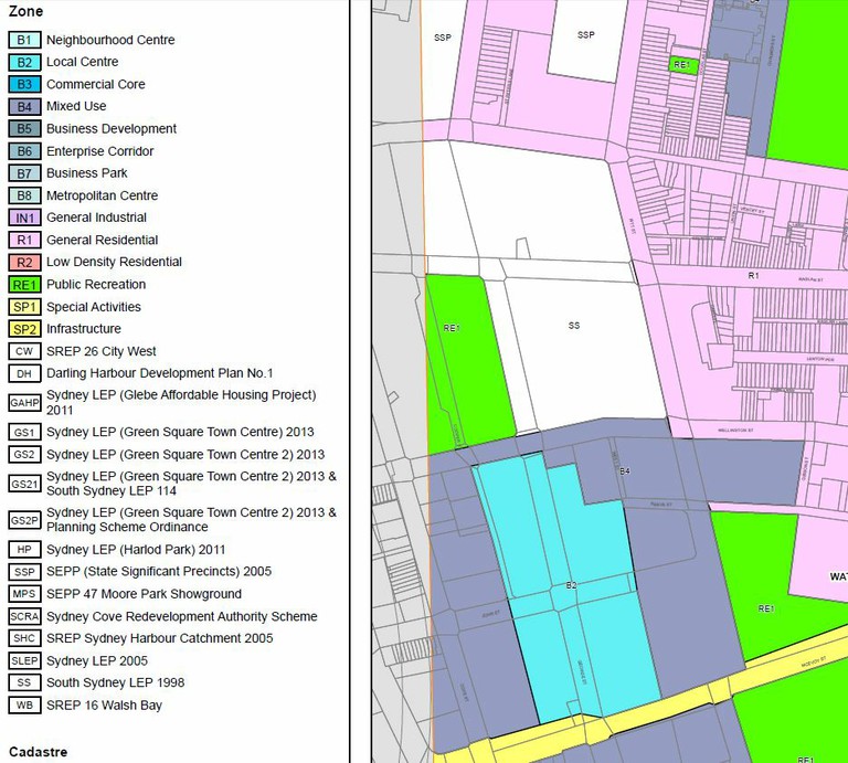 Waterloo South proposed Land Use Zoning Map