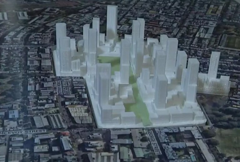 3D model of Waterloo Estate Preferred Master plan 