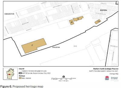 The Proposed Paint Shop Precinct Heritage Map