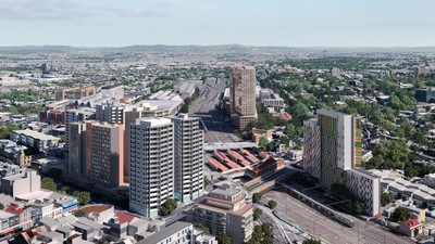 Artist Impression modified proposal - View from Redfern
