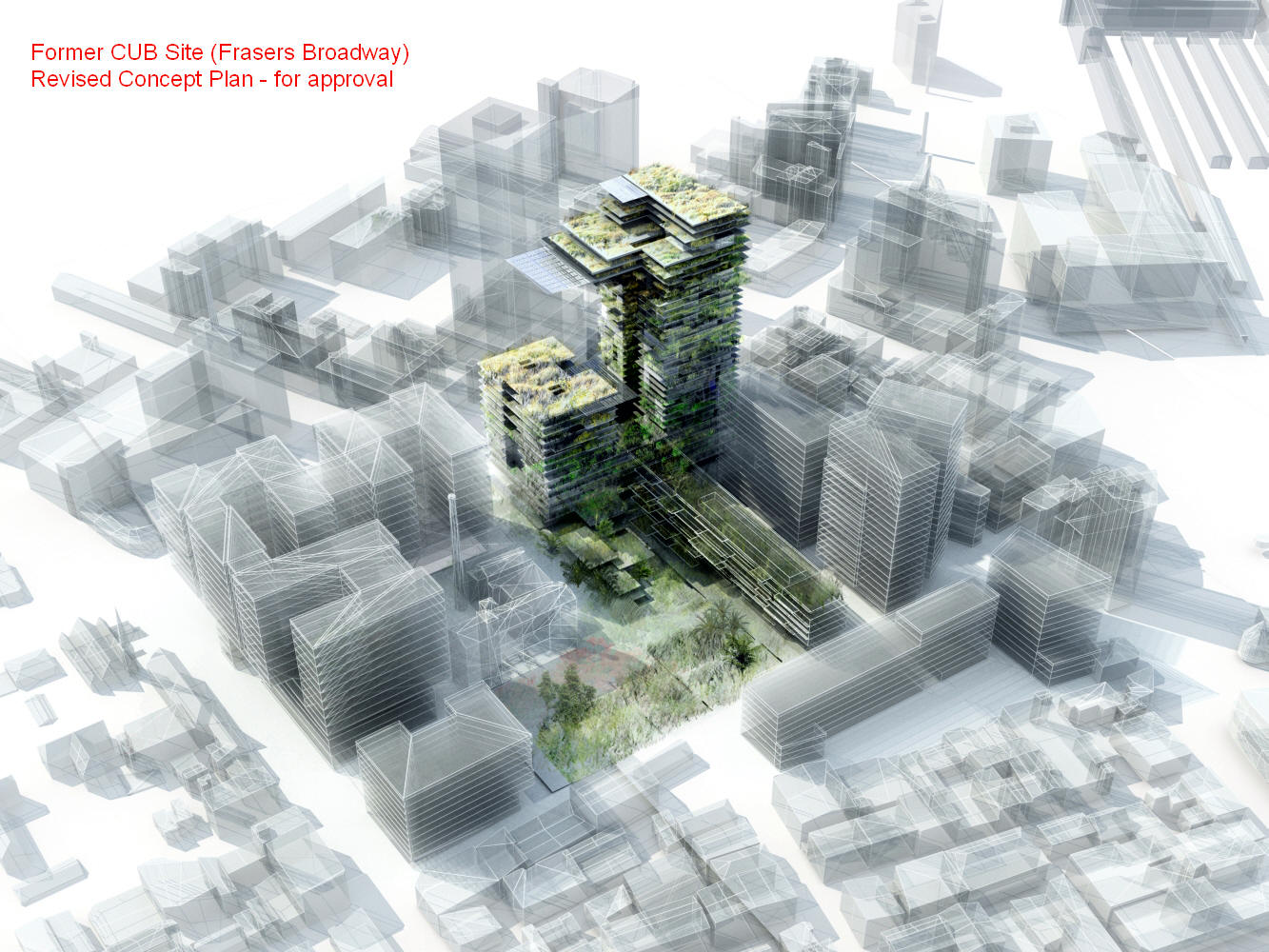 “Green and Mega Big” - Former CUB site - Amended Plans