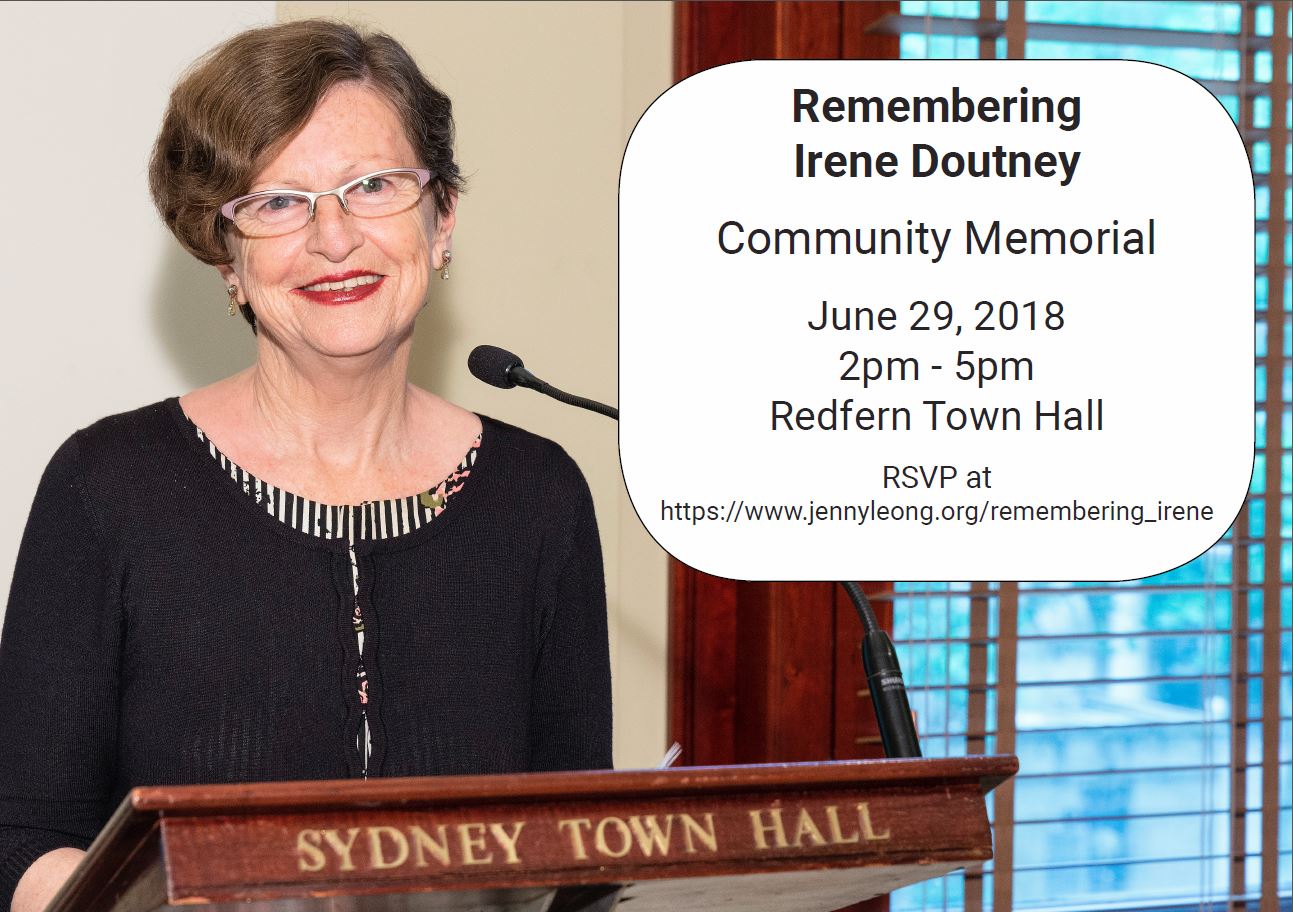 Remembering Irene Doutney Community Memorial