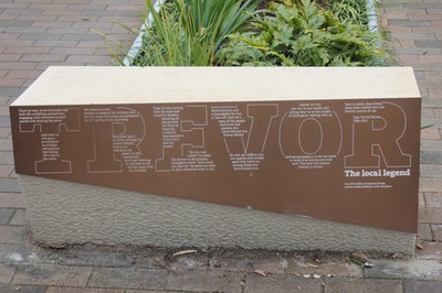 Trevor Davies Plaque wording near Charles Kernan Reserve